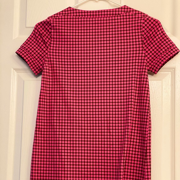 Super cute Pink with Brown polka dots J. Khaki dress - Picture 2 of 4